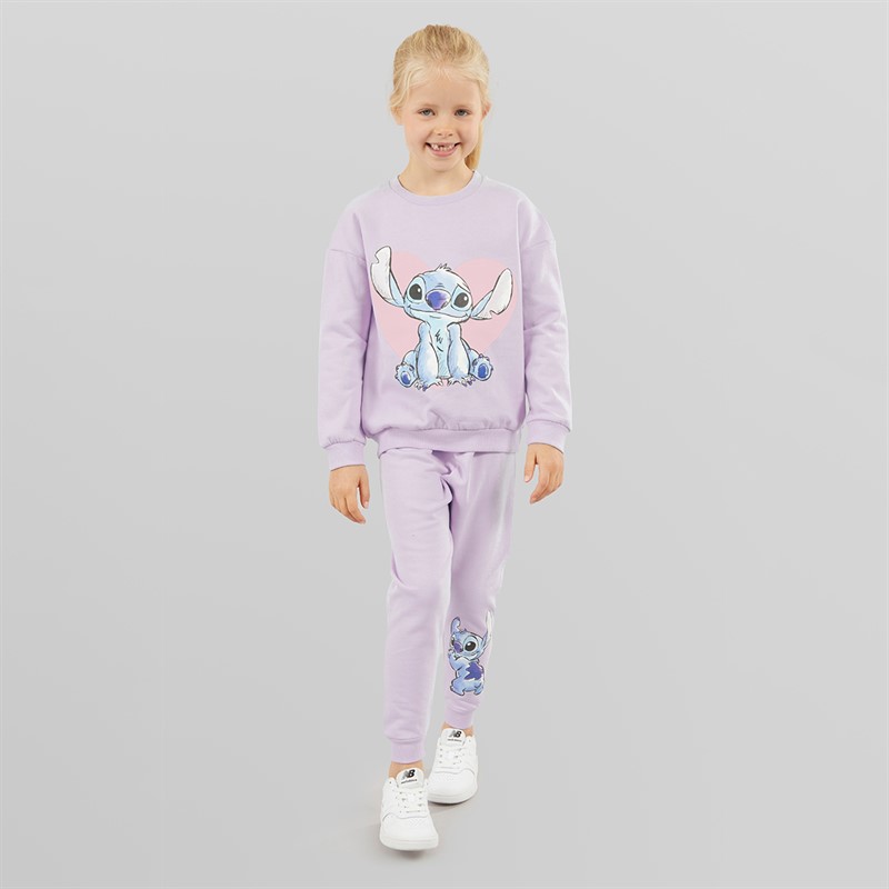 Lilo and Stitch Girls Tracksuit Lilac