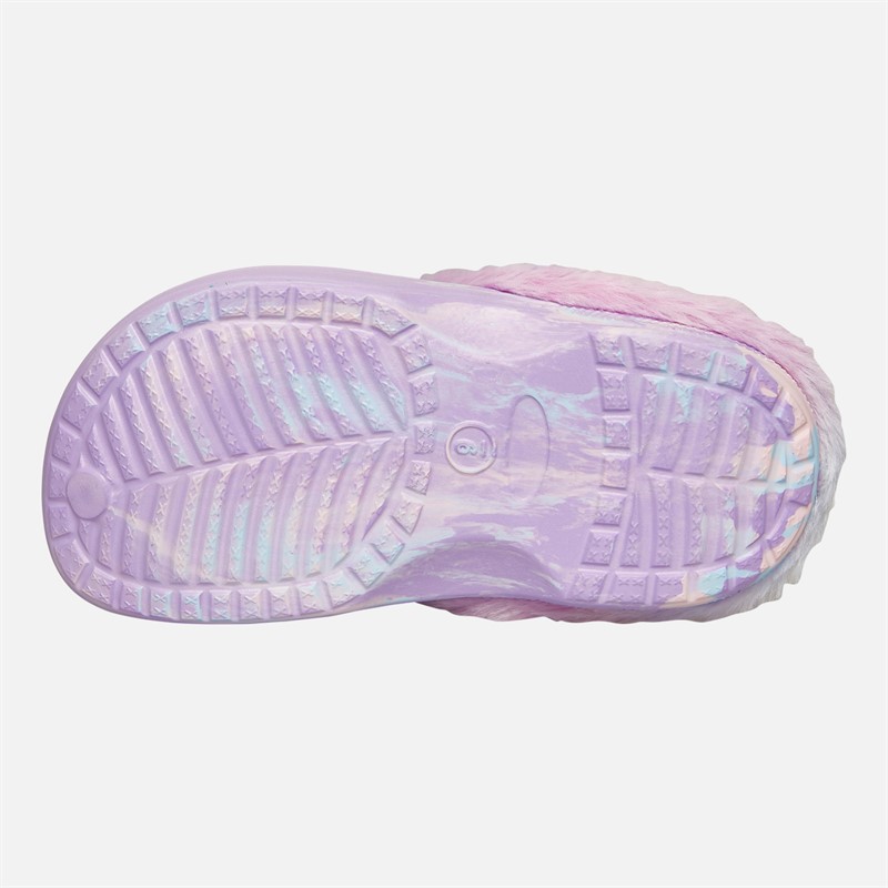 Lilo and Stitch Infant Girls Sligo Fur Lined Clogs Lilac/Multi
