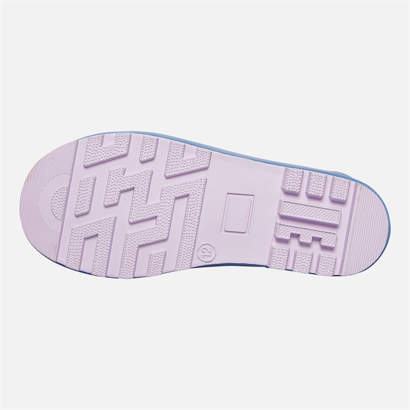 Lilo and Stitch Girls Stitch Tall Wellies Lilac/Multi