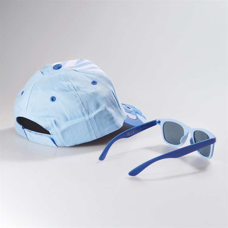 Lilo and Stitch Girls Sunglasses And Cap Set Blue