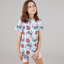 Disney Girls T-Shirt And Shorts Co-Ord Set Blue