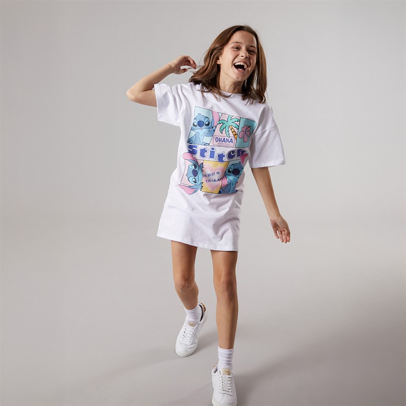 Lilo and Stitch Girls Dress White