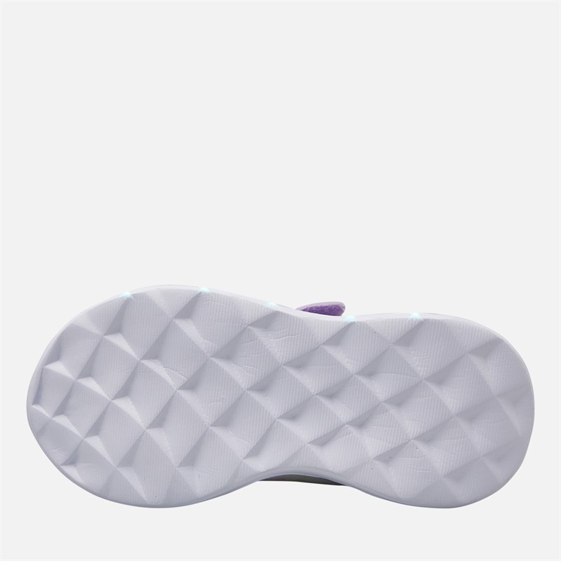 Lilo and Stitch Infant Girls Light Up Trainers Lilac