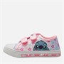 Lilo and Stitch Infant Girls Light Up Canvas Trainers Pink