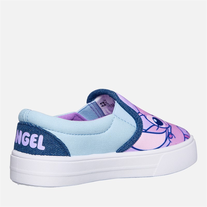 Lilo and Stitch Infant Girls Slip On Canvas Pumps Lilac/Multi