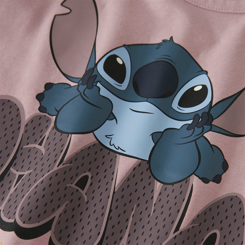 Lilo and Stitch Girls Olga Stitch Long Sleeve T-Shirt Keepsake Lilac