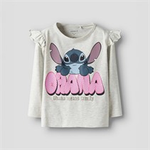 Lilo and Stitch Girls Olga Stitch Long Sleeve T-Shirt Peyote Melange