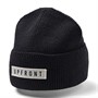 Upfront Bonnet en Tricot Noir Femme