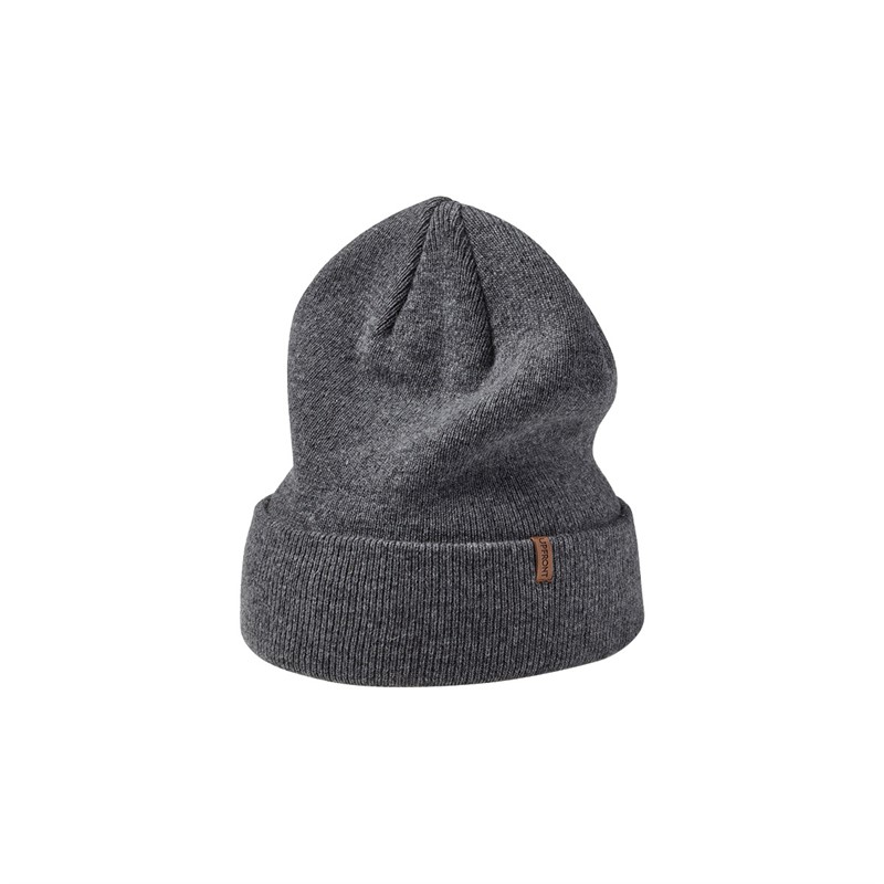 Upfront Bonnet en Laine Rivington Gris Mélange Foncé