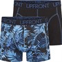 Upfront Boxers Two Pack Leaves B Homme Noir