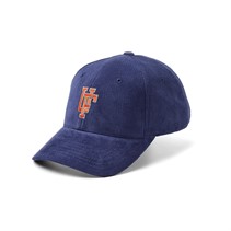 Upfront Spinback 2-farbige Baseballkappe Mittelblau