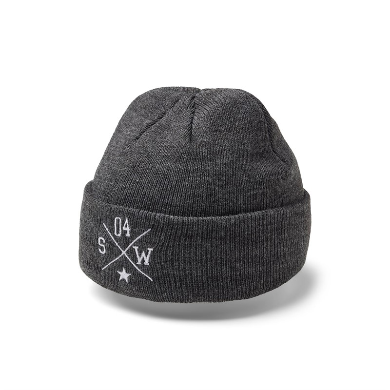 Upfront Kinder Cross Mütze Dunkel Grau Melange