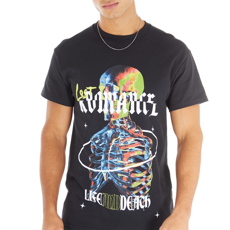 Lost Romance Mens Life T-Shirt Black