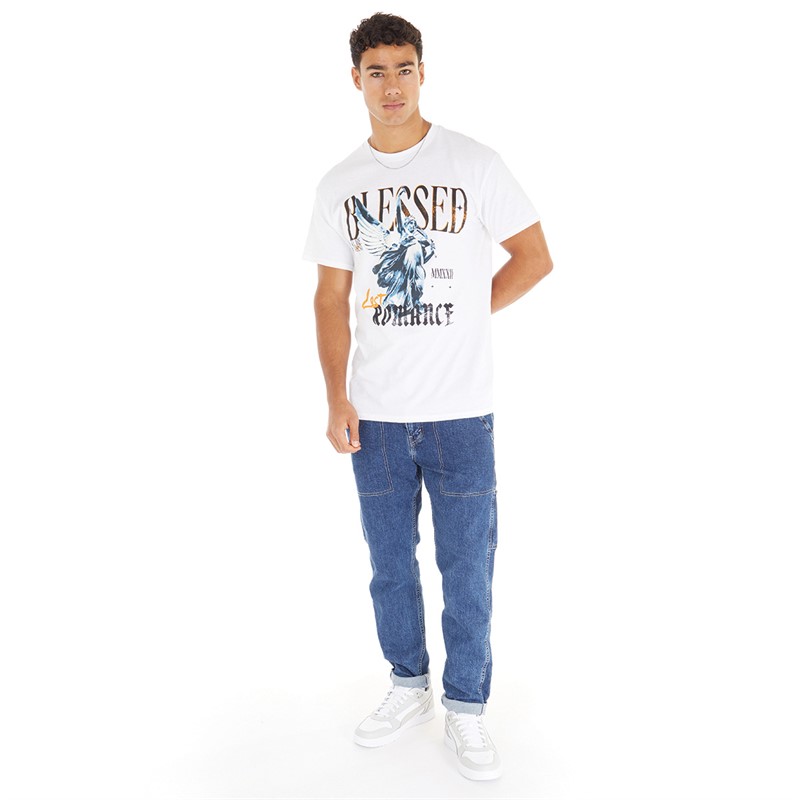 Lost Romance Mens Blessed T-Shirt White