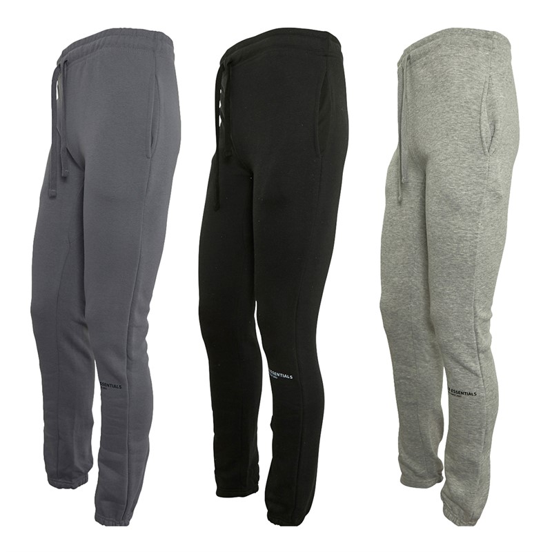 Eko Sustainable Mens Moxley Three Pack Joggers Black/Grey/Folkstone