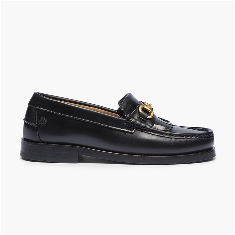 Playboy Footwear Dame Valerie Loafers Black Leather