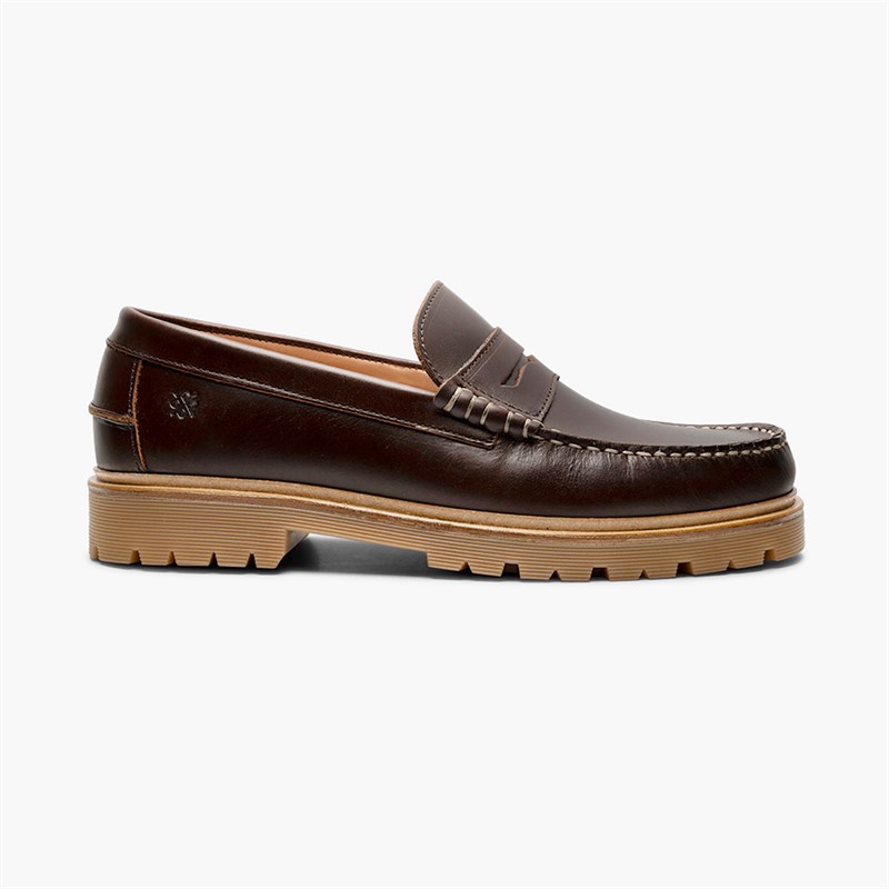 Playboy Footwear Homme Austin 5.0 Mocassins Cuir Marron Foncé Dk.Brown Leather