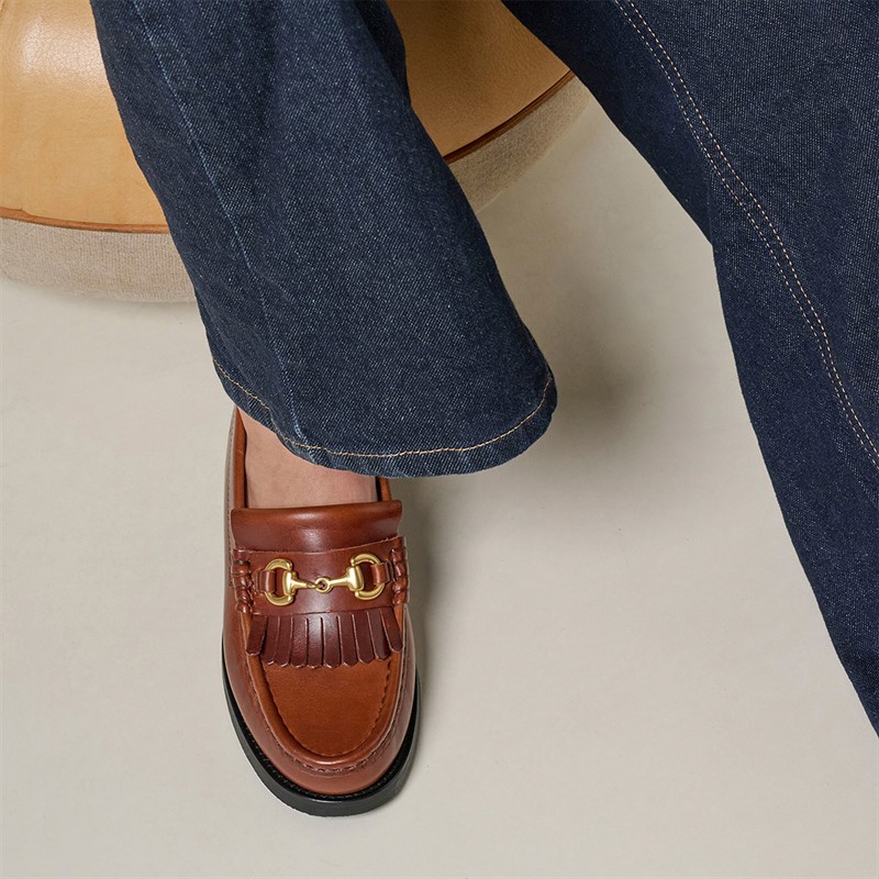 Playboy Footwear Dame Valerie Loafers Brandy Leather