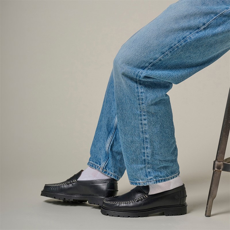 Playboy Footwear Homme Austin 5.0 Mocassins Black Leather/Noir