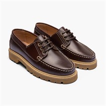 Playboy Footwear Damen Claudine Schuhe Dunkelbraunes Leder Dk.Brown Leather