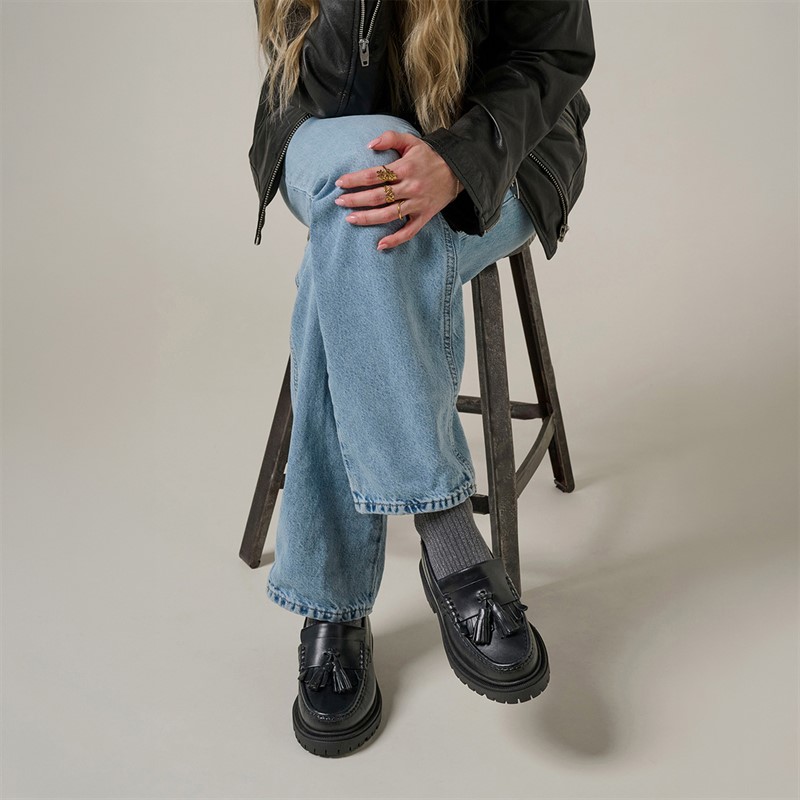 Playboy Footwear Dame Edith loafers Black Leather