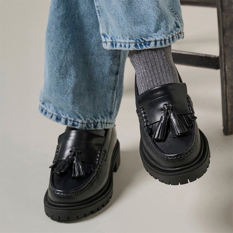 Playboy Footwear Dame Edith loafers Black Leather