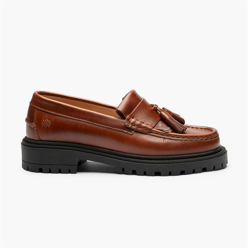 Playboy Footwear Dame Edith loafers Brandy Leather