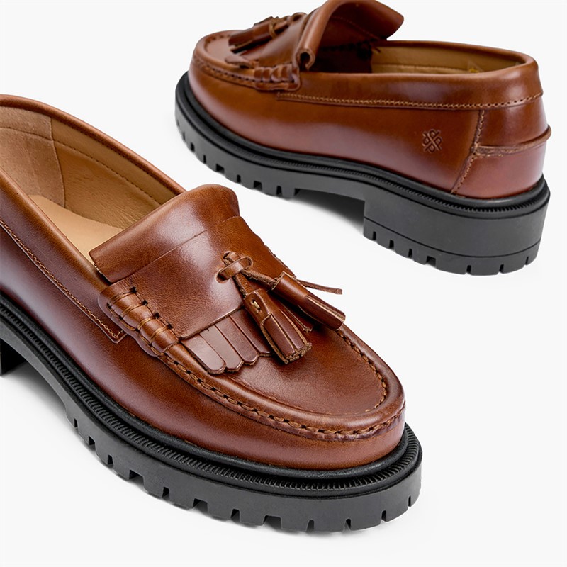 Playboy Footwear Dame Edith loafers Brandy Leather
