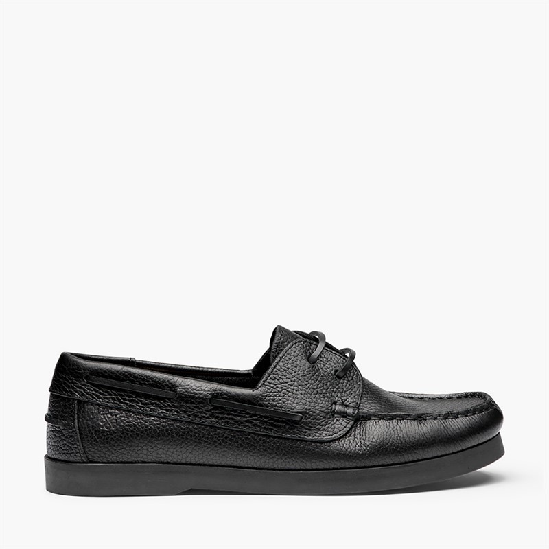 Playboy Footwear Herre Aron Sko Black Tumbled Leather/Sort