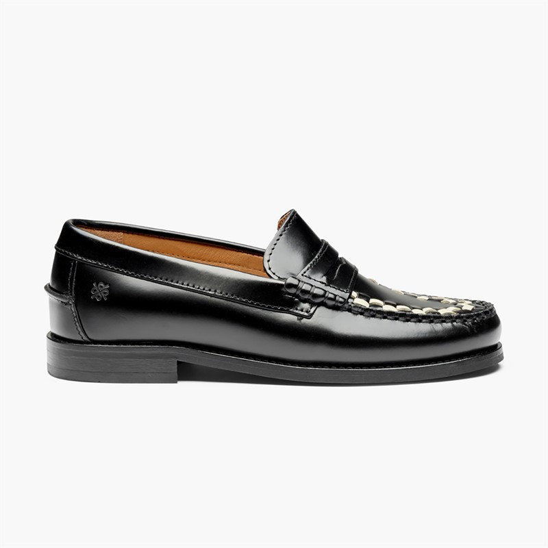 Playboy Footwear Dame Toc1936 Sofia Loafers Sort/White Polido