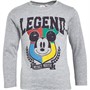 Mickey Mouse Drenge T-shirts med lange ærmer Lys Grå Mergel