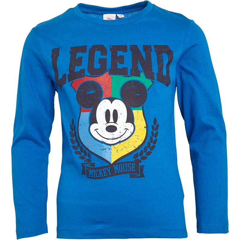 Mickey Mouse Drenge T-shirts med lange ærmer Blå