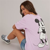 Mickey Mouse Womens T-Shirt Orchid Bloom
