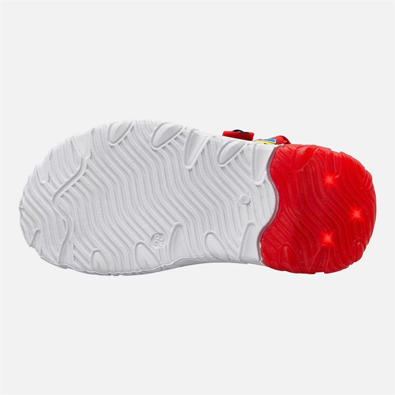 Mickey Mouse Infant Boys Light Up Sandals Red