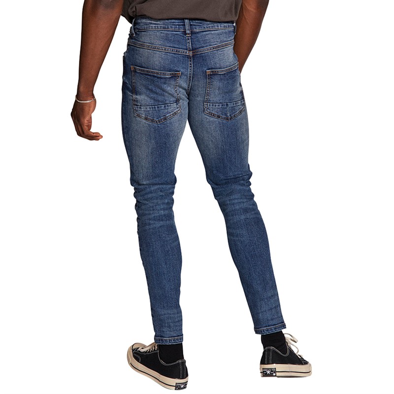 Redefined Rebel Herre Detroit Slim Jeans Blå