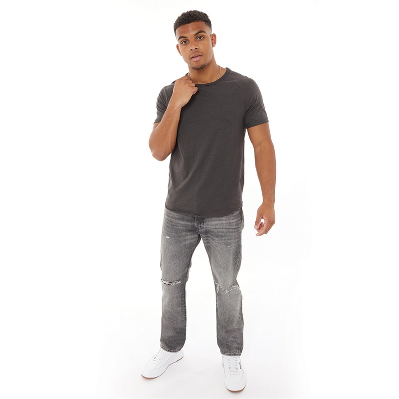 Redefined Rebel Herren Kas T-Shirts Schwarz