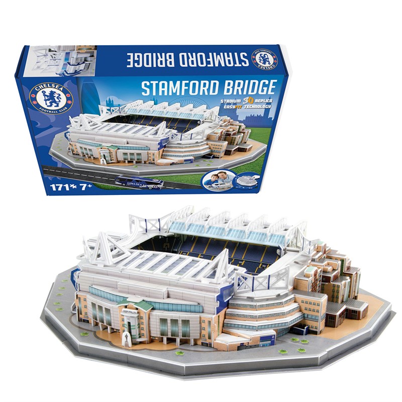 University Games Chelsea FC Stamford Bridge Stadium 3D Puzzle Multi