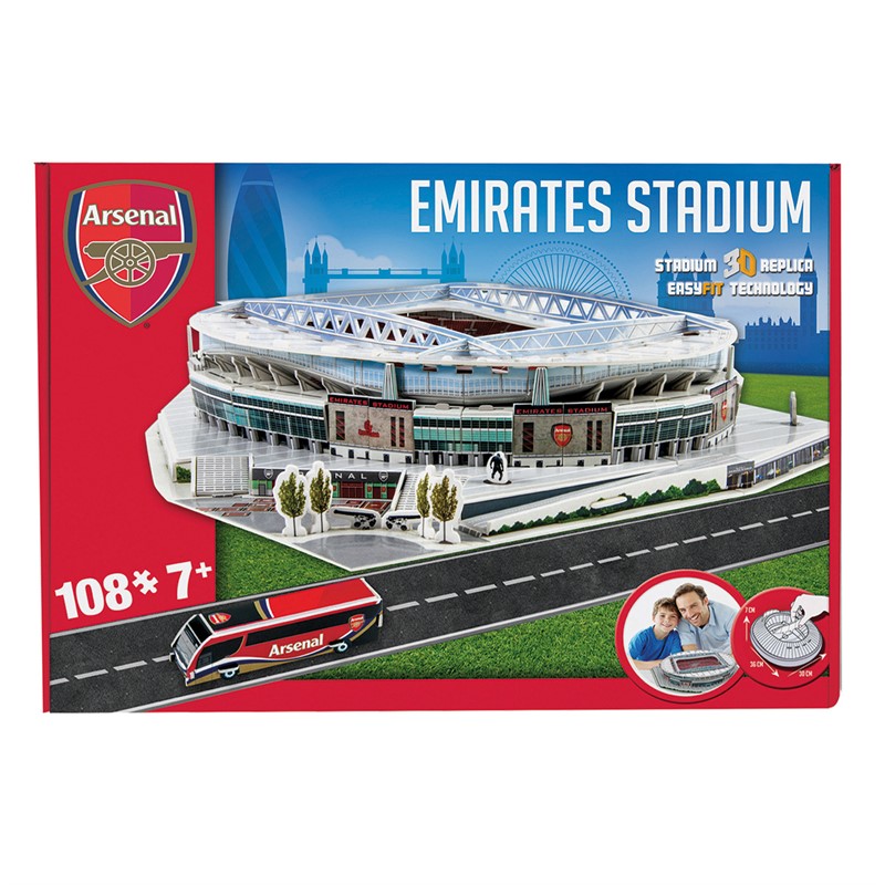 University Games Arsenal FC Emirates Stadium 3D Puzzle Multi