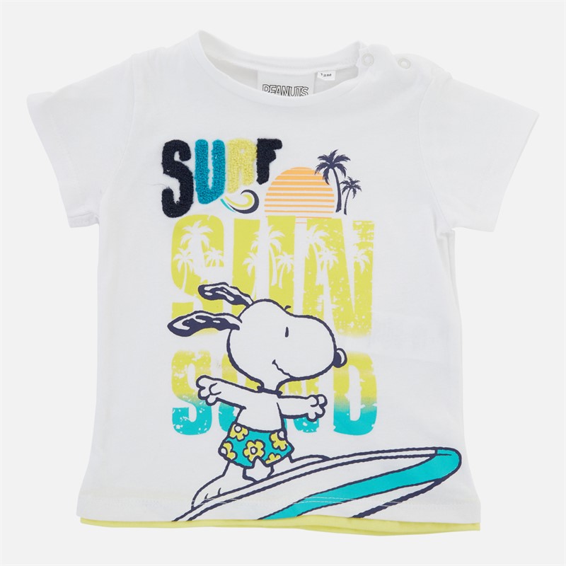 Snoopy Drenge T-shirt Hvid