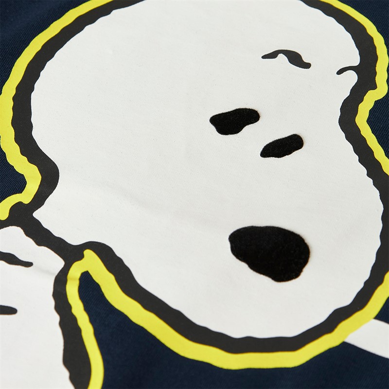 Snoopy Boys Denis Long Sleeve T-Shirt Navy Blazer