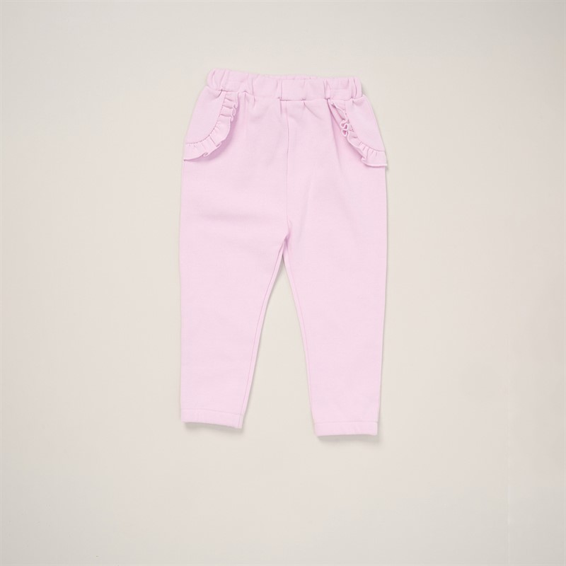 Lily and Jack Girls Sweatshirt with Cross Bag Applique And Joggers Set Purple