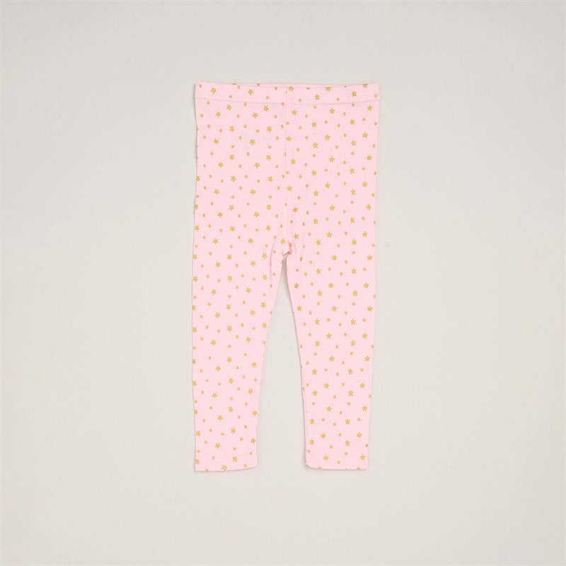 Lily and Jack Girls Fur Gilet Top and Leggings Set Baby Pink