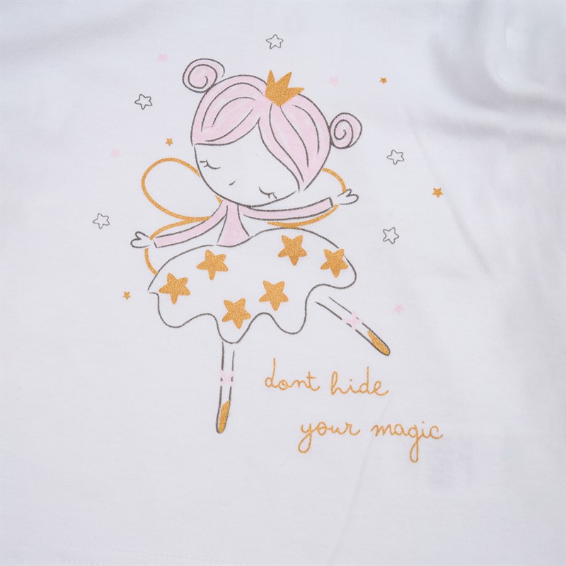 Lily and Jack Girls Fur Gilet Top and Leggings Set Baby Pink