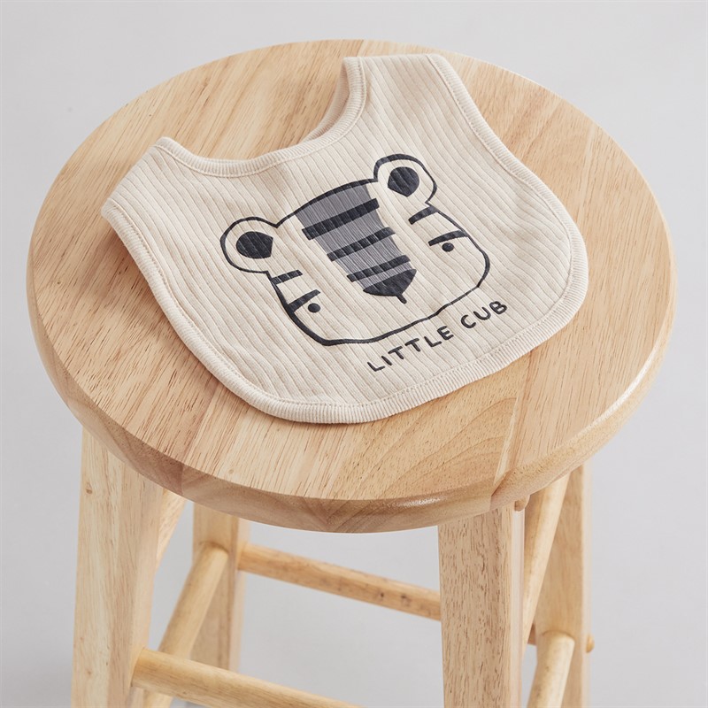 Lily and Jack Boys Tiger Bodysuit Trousers Bib Hat and Six Pairs of Socks Set Beige