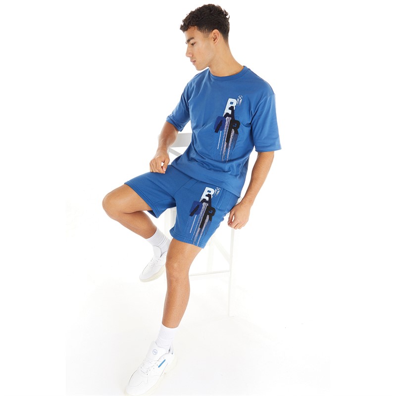 BADR Mens Diminish Shorts Blue