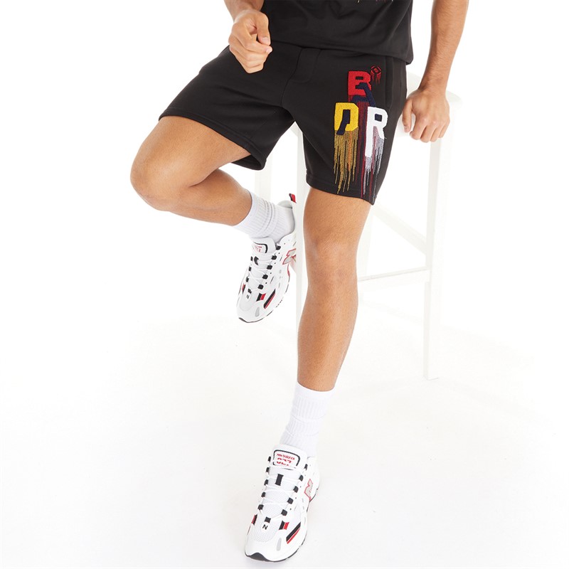 BADR Mens Diminish Shorts Black