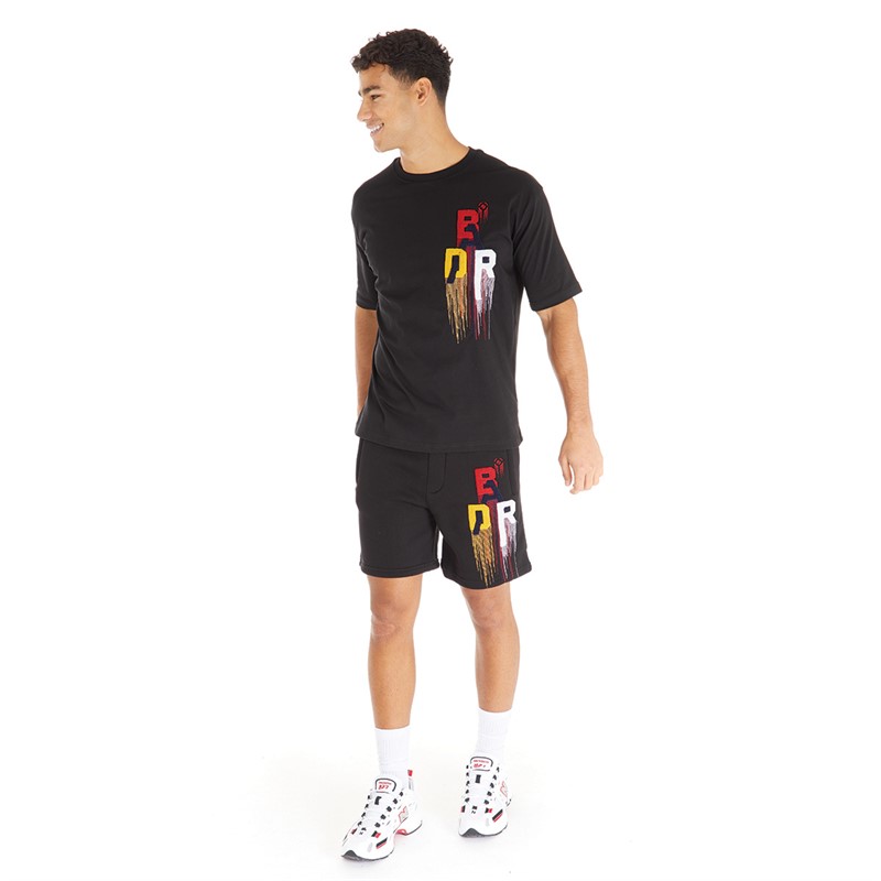 BADR Mens Diminish Shorts Black