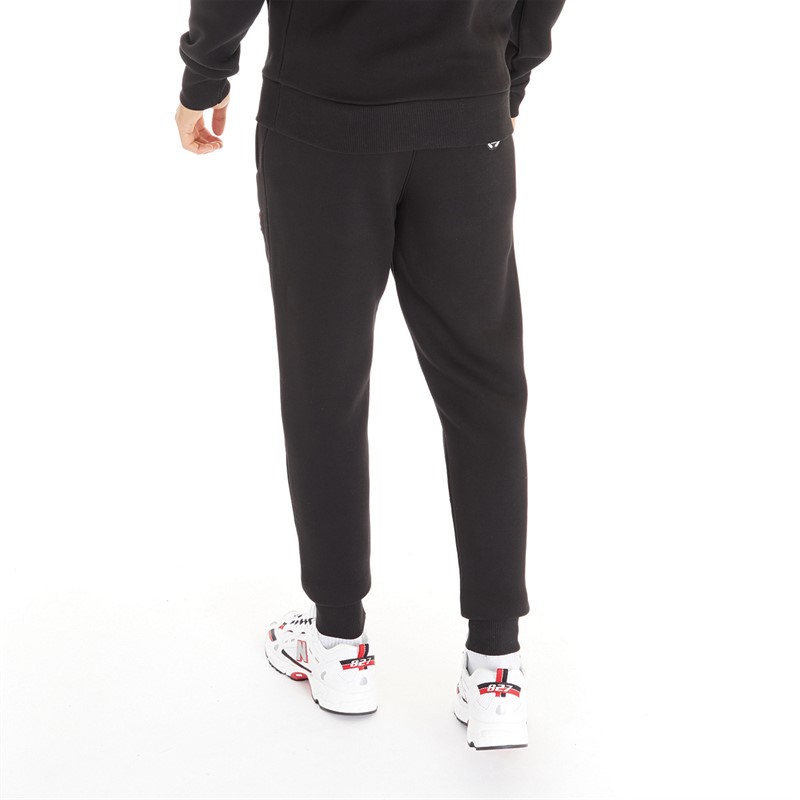 BADR Mens Warped Joggers Black