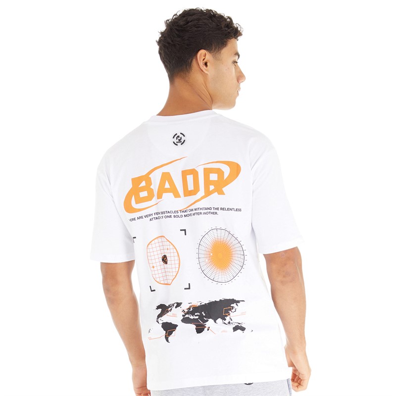 BADR Mens Strike T-Shirt White