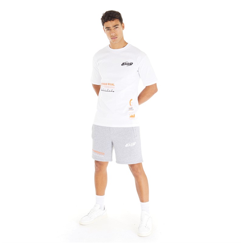 BADR Mens Strike T-Shirt White